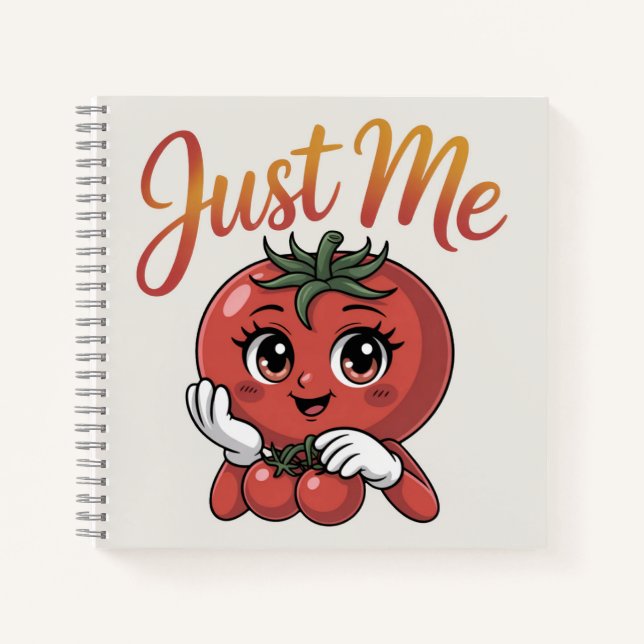 Just Me Tomato Notebook (Front)