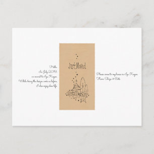 Just Moved.引越しのお知らせ Postcard