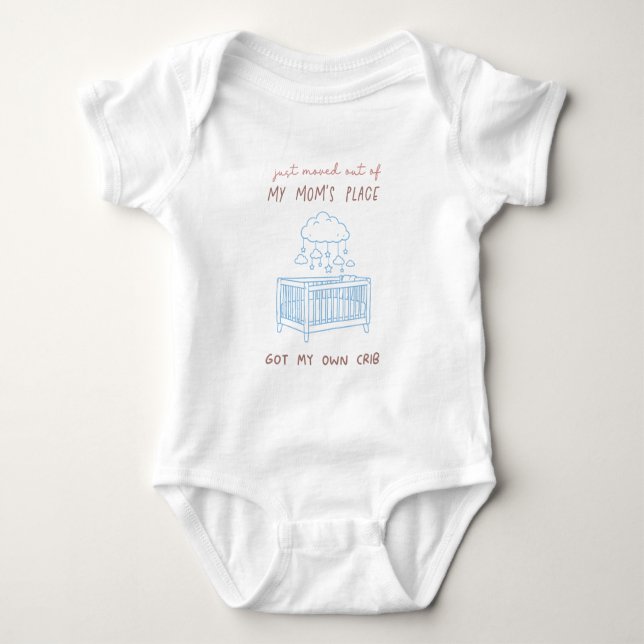 Just Moved out Baby Bodysuit (Front)