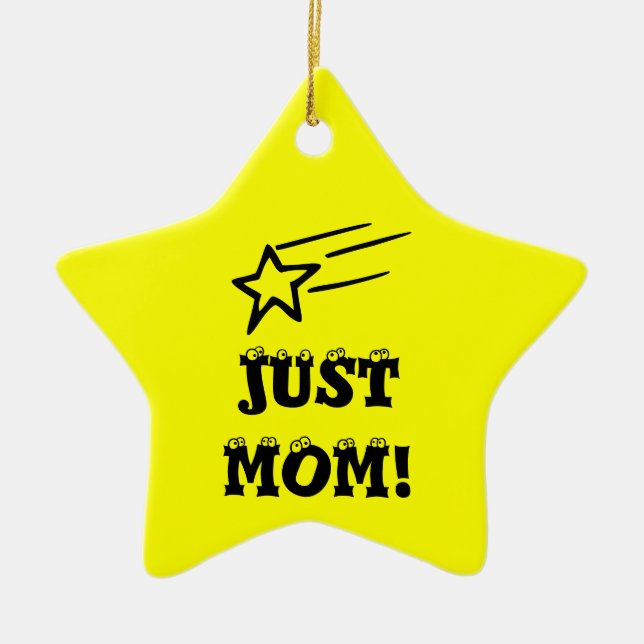 Just Mum Ceramic Tree Decoration (Front)