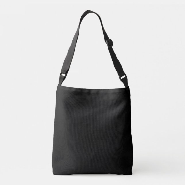 Just My Colour Jet Black  Crossbody Bag (Back)