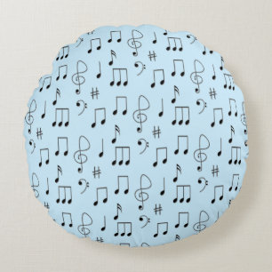 Just Noted Blue Round Cushion