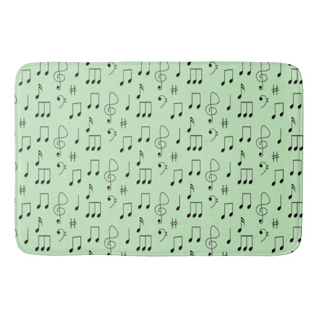 Just Noted Green Bath Mat (Front)