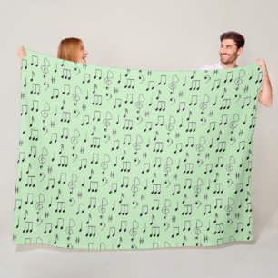 Just Noted Green Fleece Blanket
