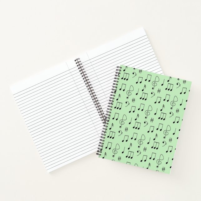 Just Noted Green Notebook (Inside)