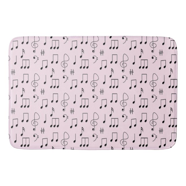 Just Noted Pink Bath Mat (Front)