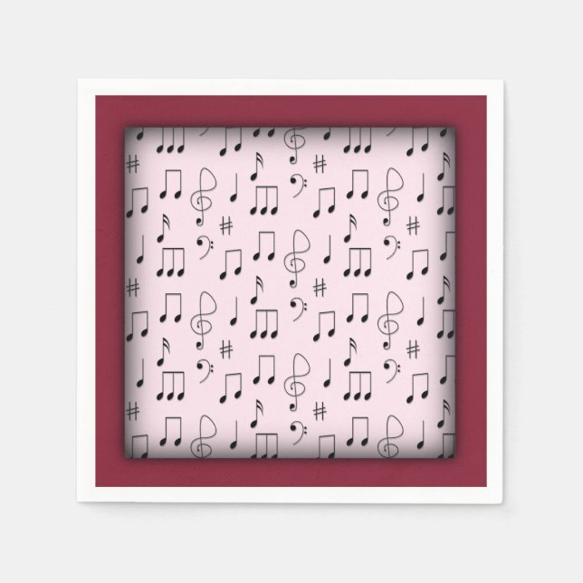 Just Noted Pink Napkin (Front)