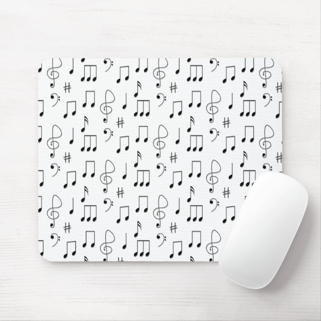 Just Noted White Mouse Pad (With Mouse)