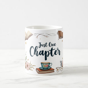 Just One Chapter – Cosy Boho Floral Book Lover Coffee Mug
