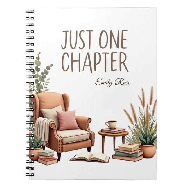 JUST ONE CHAPTER Personalised Notebook (Front)