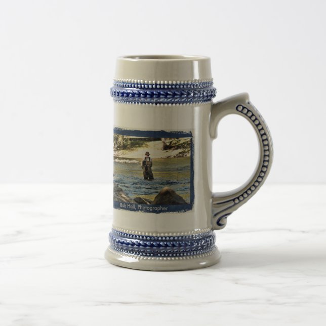 "Just One More Cast" Beer Stein (Right)