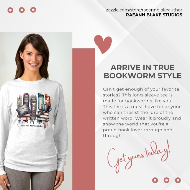 Just One More Chapter Basic Long-sleeve T-Shirt (Creator Uploaded)