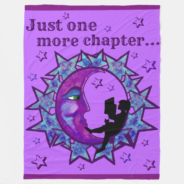 Just one more chapter! Blanket for book lovers (Front)