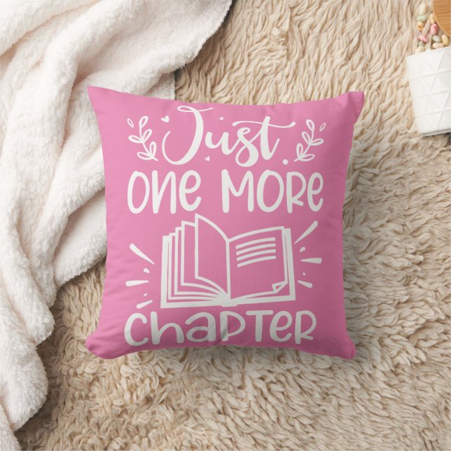 Just One More Chapter Book Lover Cushion (Blanket)