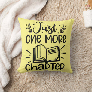 Just One More Chapter Book Lover Cushion