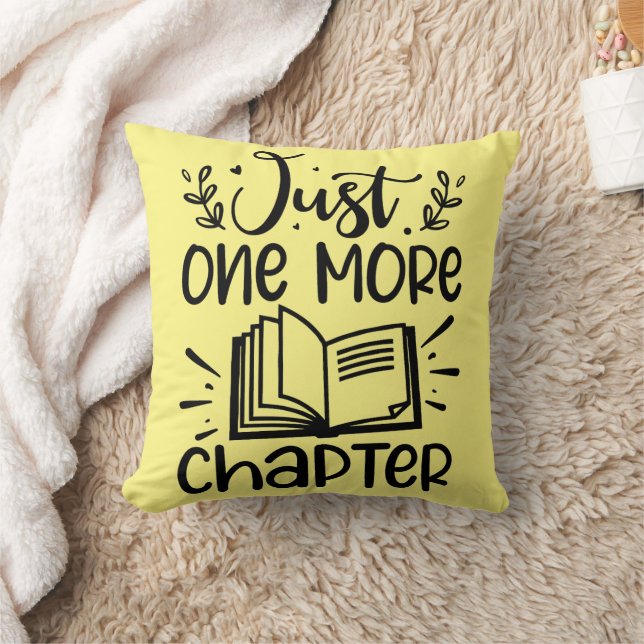 Just One More Chapter Book Lover Cushion (Blanket)