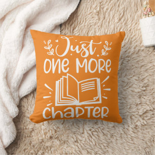 Just One More Chapter Book Lover Cushion