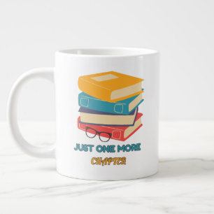 Just One More Chapter Book Lover Design Large Coffee Mug