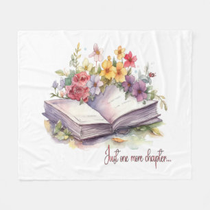 Just One More Chapter- Book Lover  Fleece Blanket