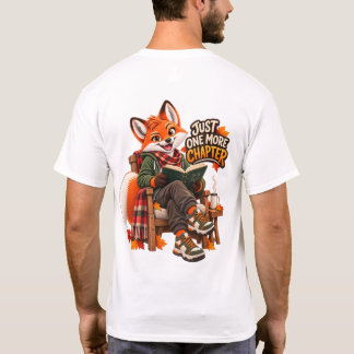 Just One More Chapter Book Lover Fox T-Shirt