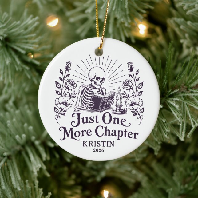Just One More Chapter Book Lover Ornament (Tree)