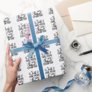 Just One More Chapter Book Worm Wrapping Paper