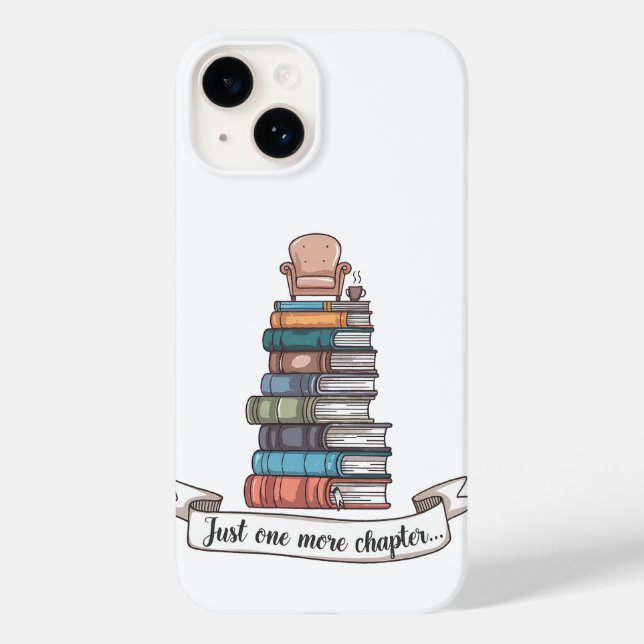 Just One More Chapter - Cozy Book Lover Design Case-Mate iPhone Case (Back)