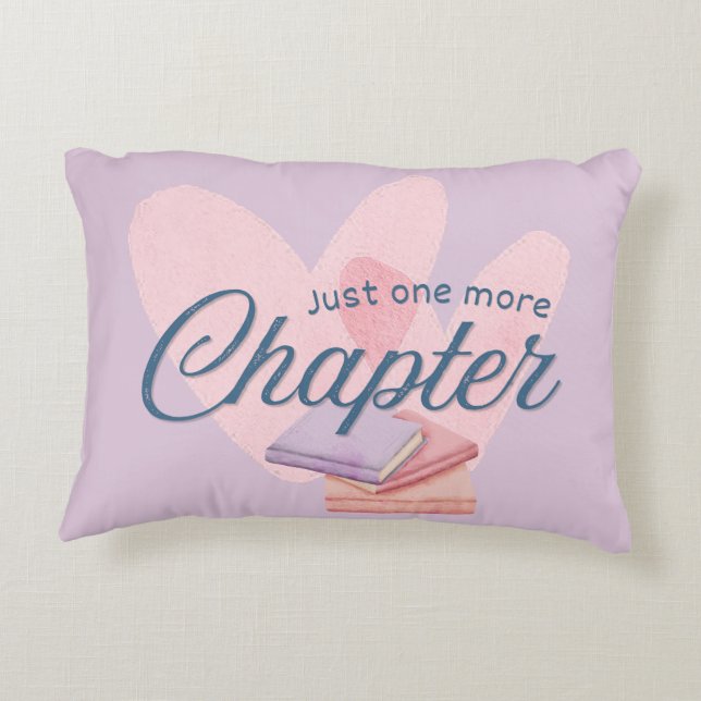 Just One More Chapter Decorative Cushion (Back)