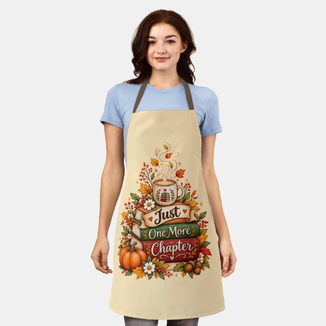  Just One More Chapter - Fall Book Lover Planner Apron (Worn)
