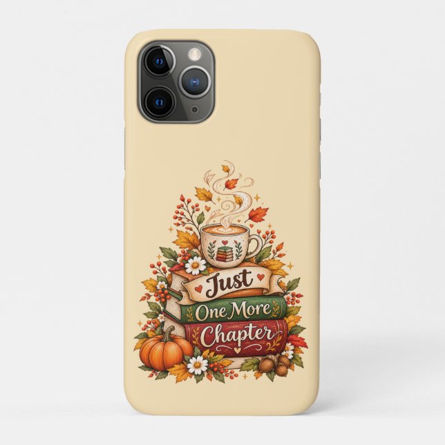  Just One More Chapter - Fall Book Lover Planner Case-Mate iPhone Case (Back)