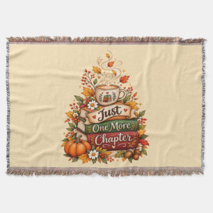 Just One More Chapter - Fall Book Lover Planner Throw Blanket