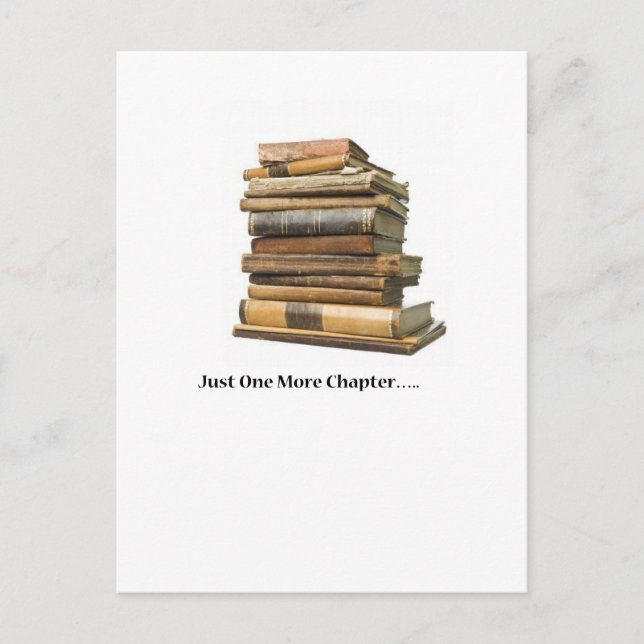 Just One More Chapter Postcard (Front)