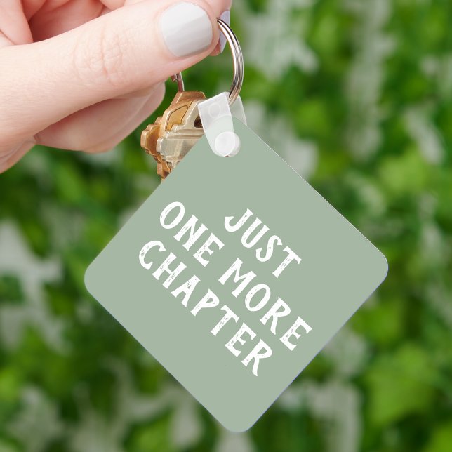 Just One More Chapter Sage Green Key Ring (Creator Uploaded)