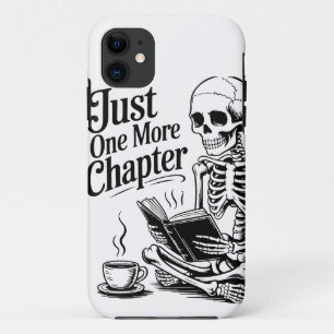 "Just One More Chapter" Skeleton Book Lover Phone Case-Mate iPhone Case