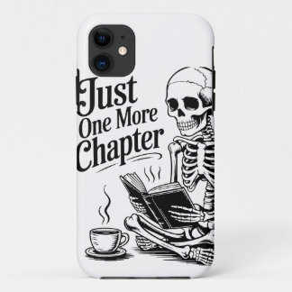 "Just One More Chapter" Skeleton Book Lover Phone  Case-Mate iPhone Case