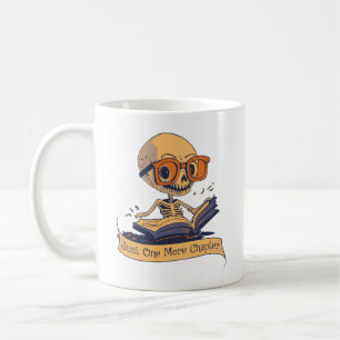 Just One More Chapter Skeleton Coffee Mug
