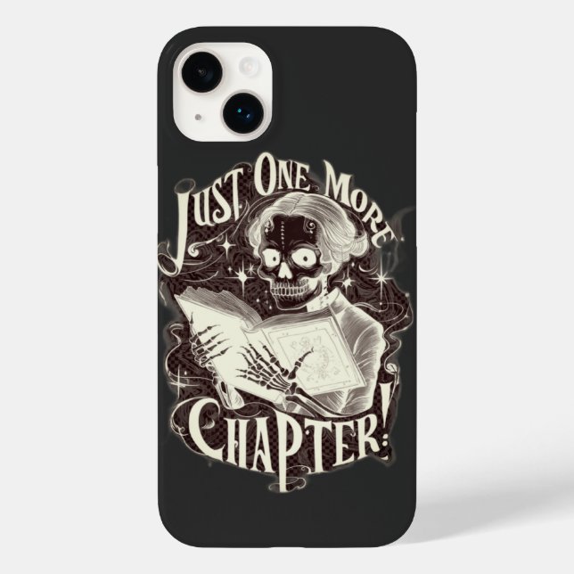 Just One More Chapter Skeleton Reader Funny  Case-Mate iPhone Case (Back)