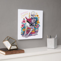 Just One More Chapter Skeleton Reading Book Reader