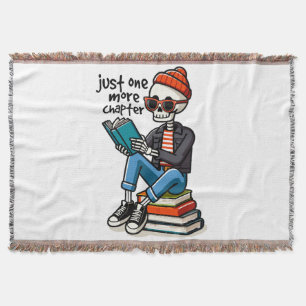 Just One More Chapter Throw Blanket