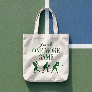 Just One More Game Pickleball Player Tote Bag