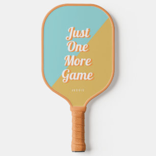 Just One More Game Retro Personalised Pickleball Paddle