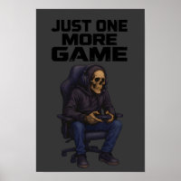 Just One More Gamer Skeleton | Gaming Dark Humor