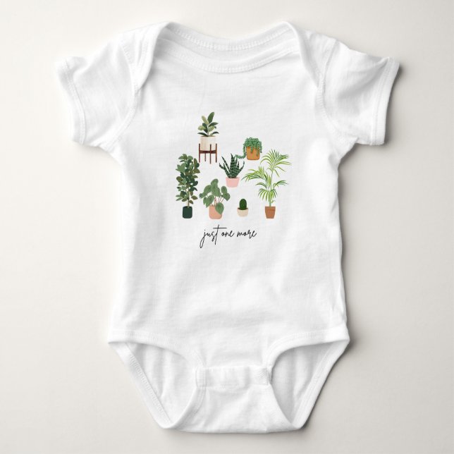 Just One More Plant Shirt, Plant Lady T-Shirt, Pla Baby Bodysuit (Front)