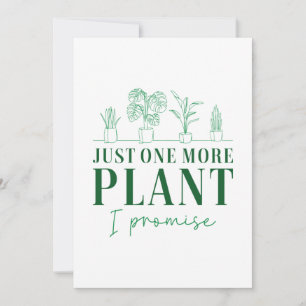 Just One More Plant Thank You Card