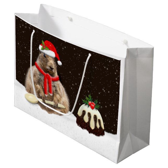 Just One More Pud Gift Bag (Front Angled)