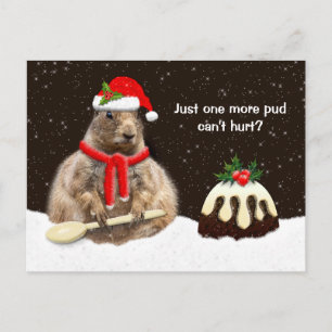 Just One More Pud Postcard