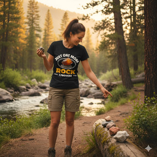 Just One More Rock I Promise - Rocks Collecting T-Shirt