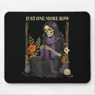 Just One More Row Crochet Skeleton Crocheting Knit Mouse Pad