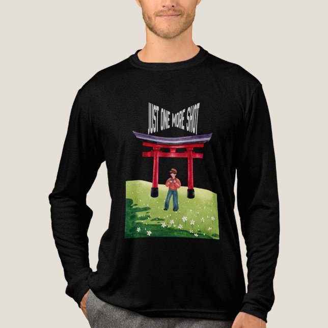 Just One More Shot Tri-Blend Shirt (Front)