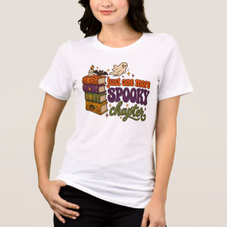 Just One More Spooky Chapter – Halloween Book Love Tri-Blend Shirt